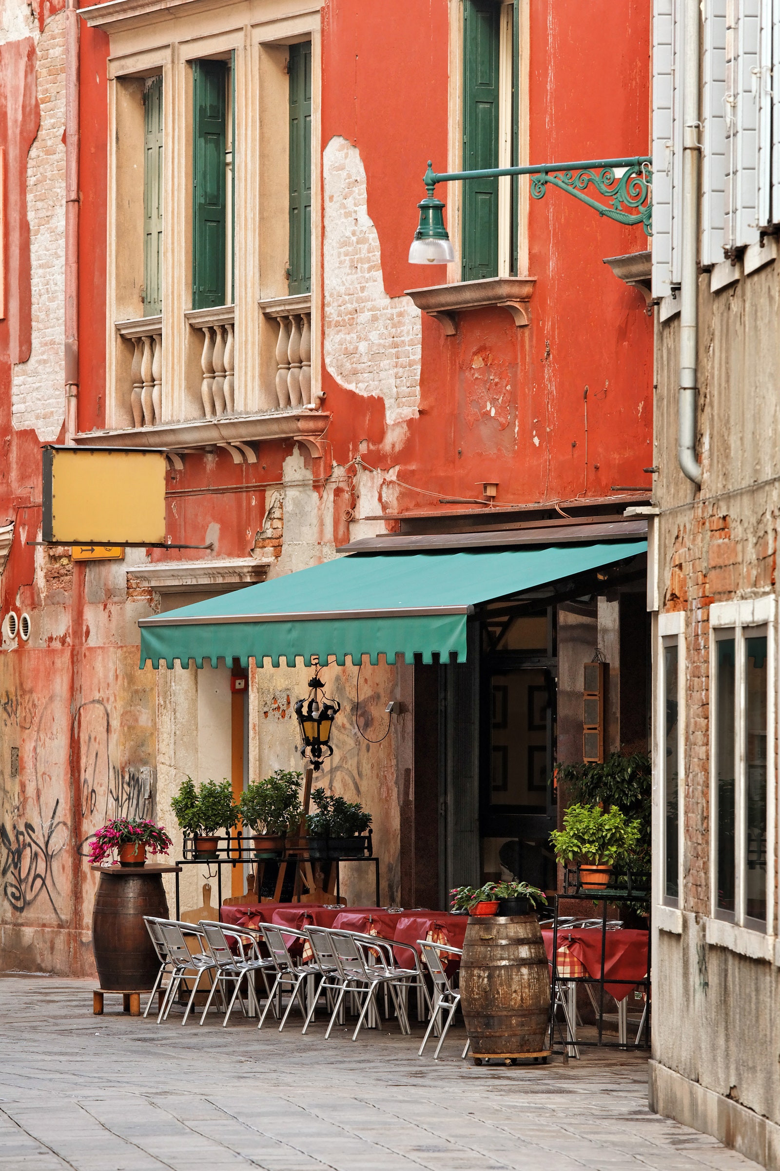 ヴェネツィアの小さなレストラン。