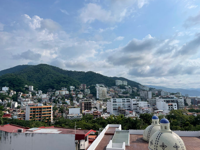 メキシコ、プエルトバリャルタの眺め