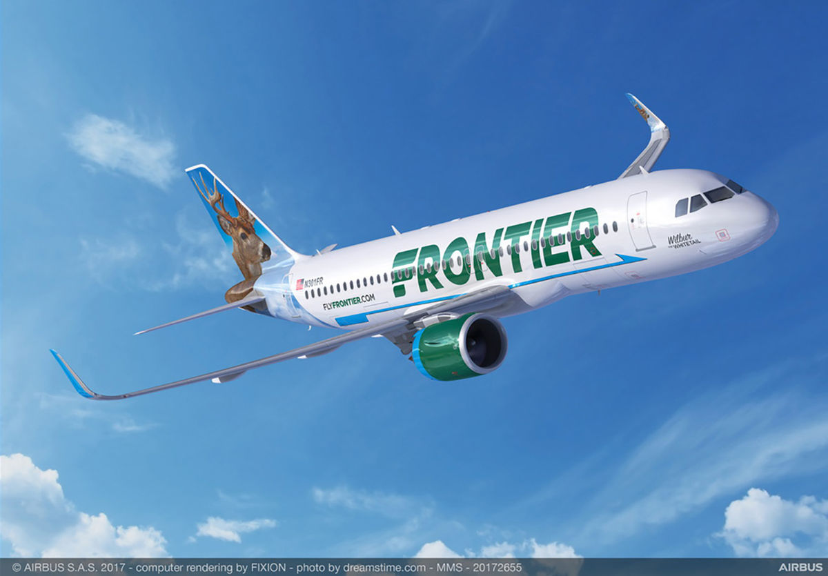 フロンティア航空、17の新規路線を発表、その他16路線を削減